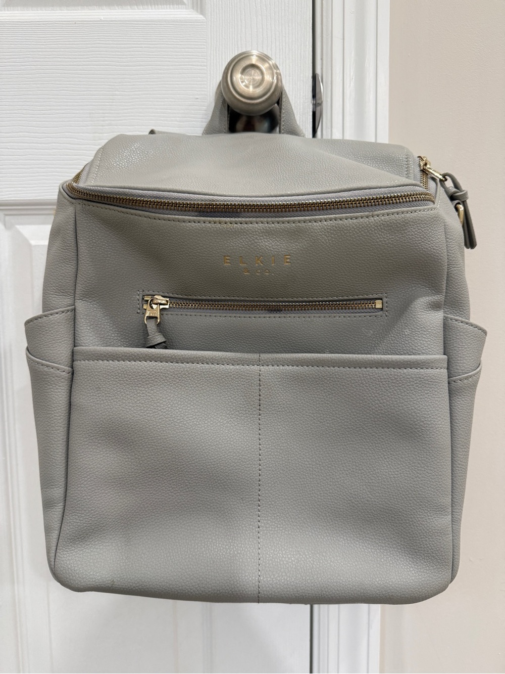 Elkie & Co. Capri Gray Diaper Backpack - Women's Diaper Bag